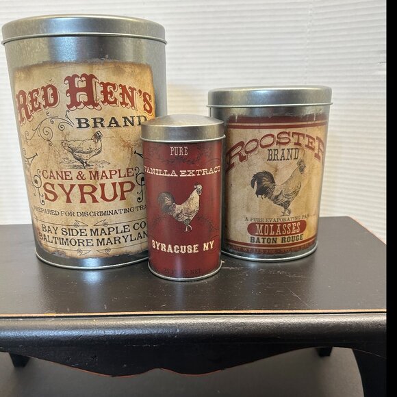 Farmhouse Other - Red Hen Tins/Great Used Condition/Used for Display Only/TIN